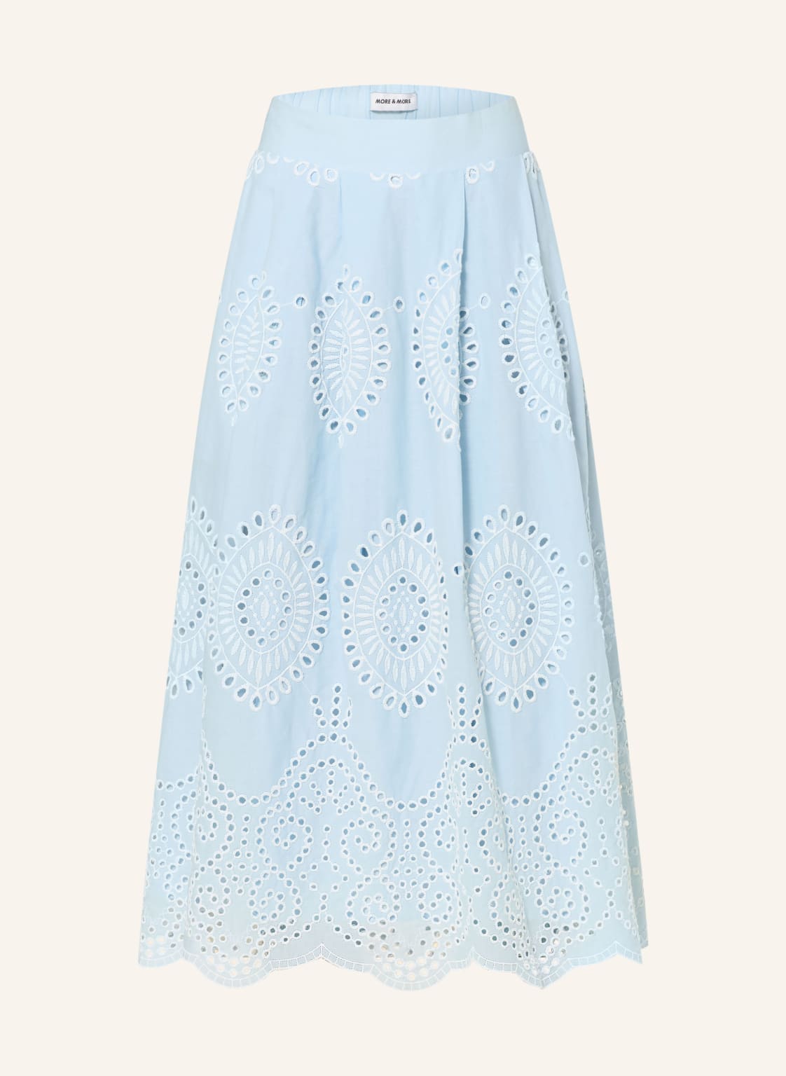 More & More Spódnica Z Koronki Z Dziurkami blau