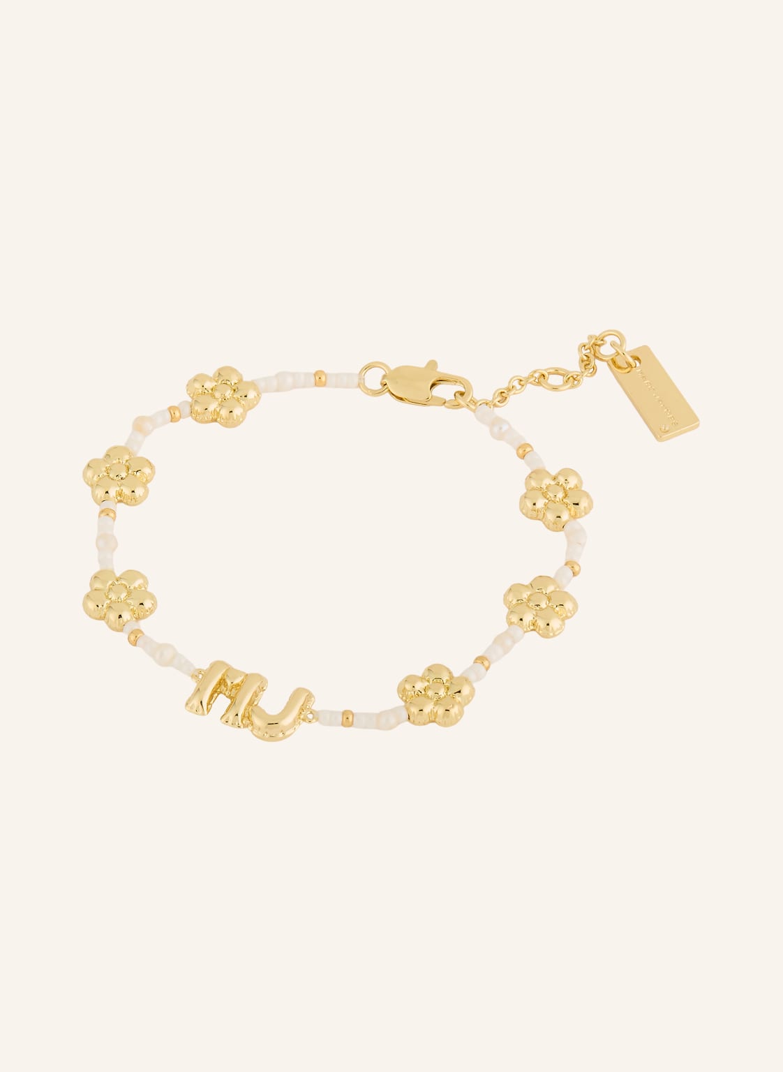Marc Jacobs Bransoletka The Beaded Mj Balloon Bracelet gold
