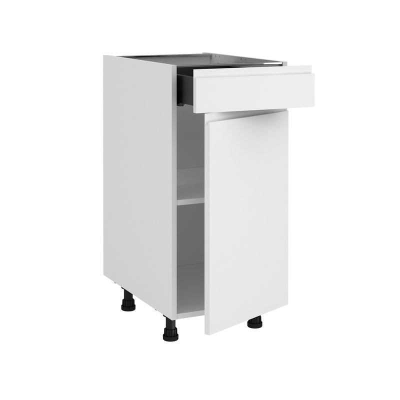 Szafka kuchenna stojąca kompletna Tokyo 40 cm biały 1 szuflada Delinia iD