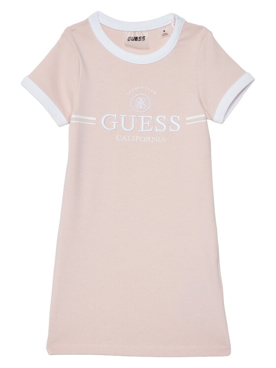 Guess Sukienka codzienna J6GK26 KCQX1 Różowy Slim Fit
