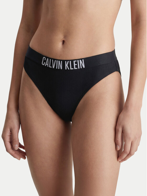 Calvin Klein Swimwear Dół od bikini LV00Q61240 Czarny
