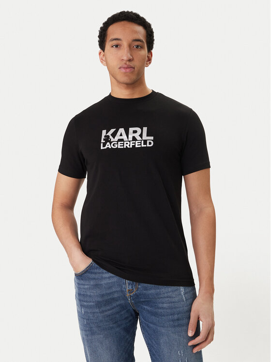 KARL LAGERFELD T-Shirt 755780 500235 Czarny Regular Fit