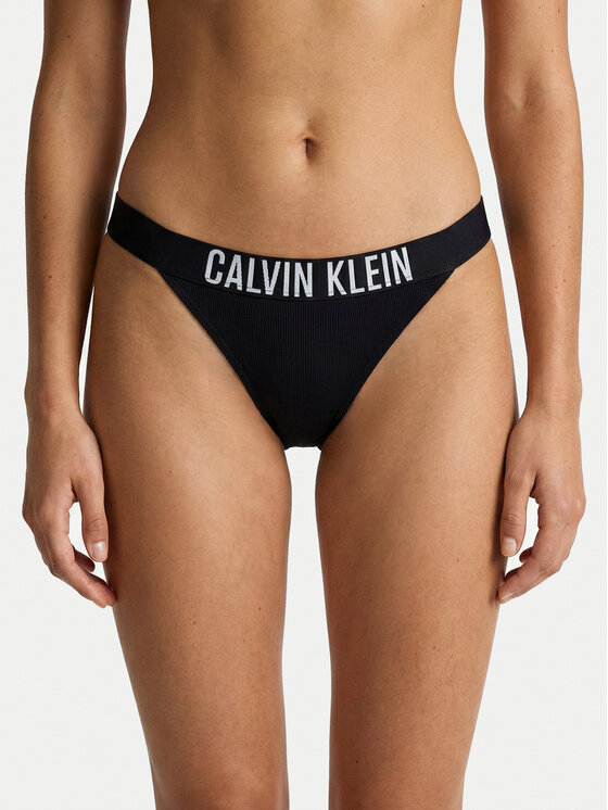 Calvin Klein Swimwear Dół od bikini LV00Q61218 Czarny