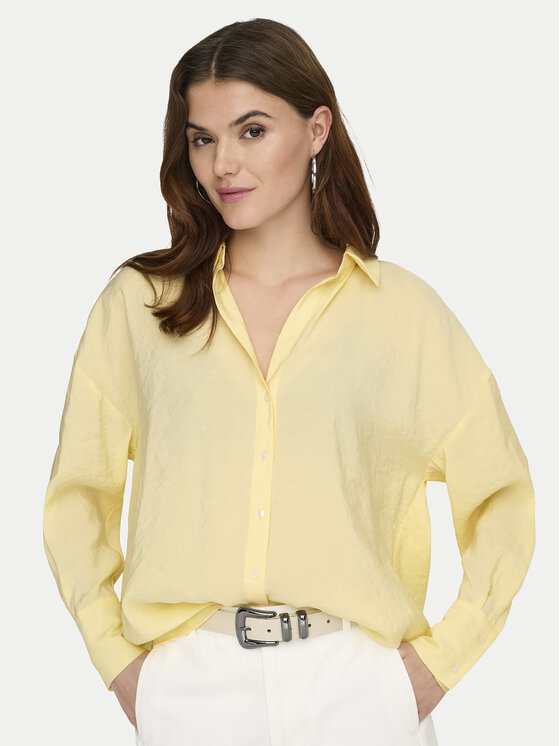 ONLY Koszula Zazima 15272523 Écru Regular Fit