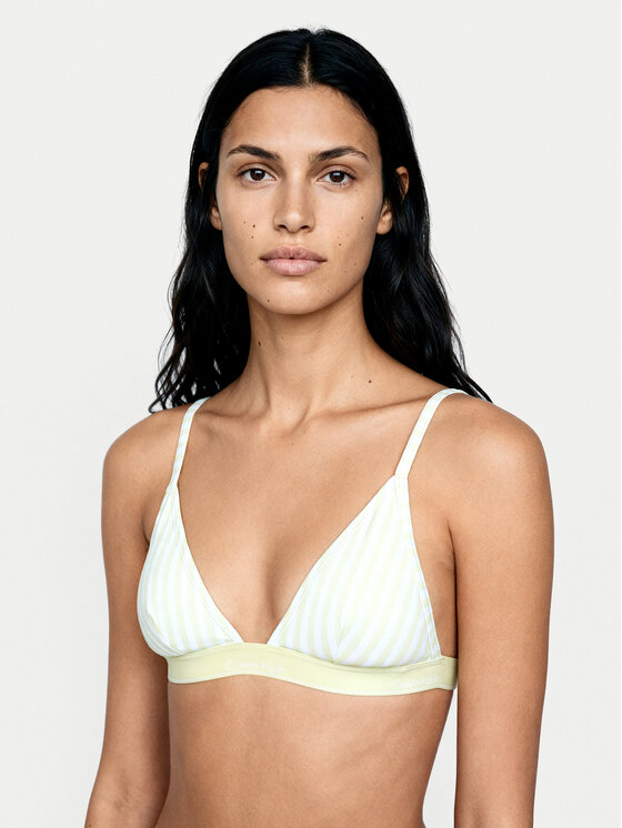 Calvin Klein Swimwear Góra od bikini LV00Q61208 Zielony