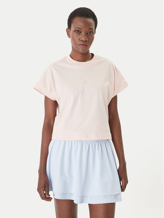 adidas T-Shirt ALL SZN JY7807 Różowy Regular Fit