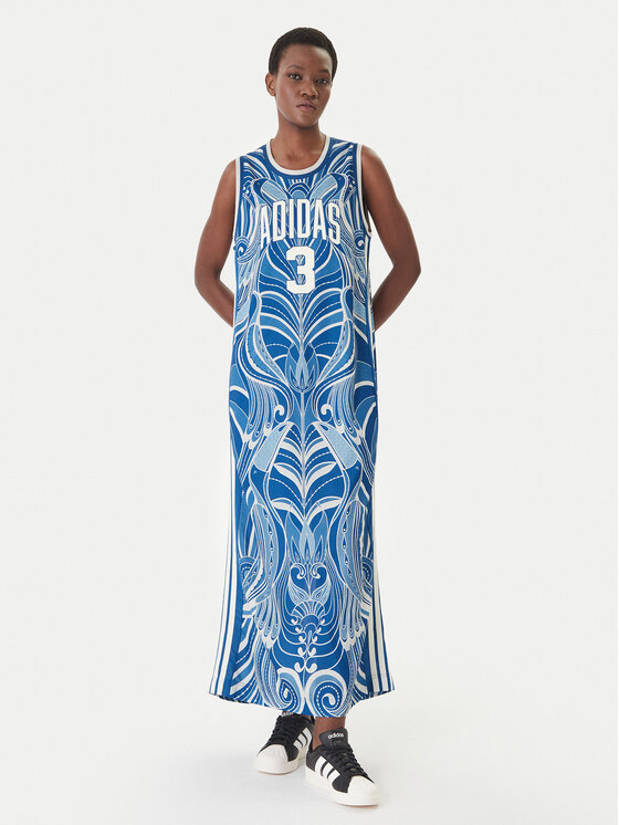 adidas Sukienka codzienna Farm Rio Premium KD4621 Niebieski Slim Fit