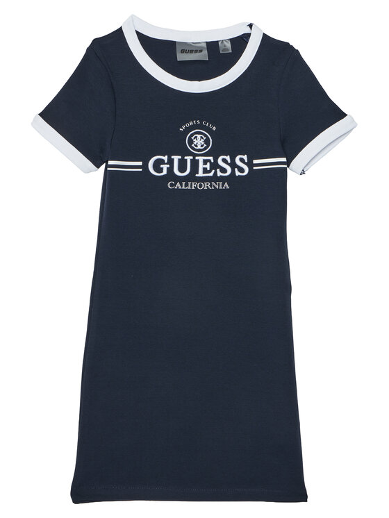 Guess Sukienka codzienna J6GK26 KCQX1 Granatowy Slim Fit