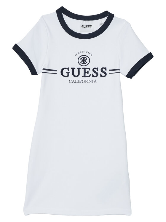 Guess Sukienka codzienna J6GK26 KCQX1 Biały Slim Fit
