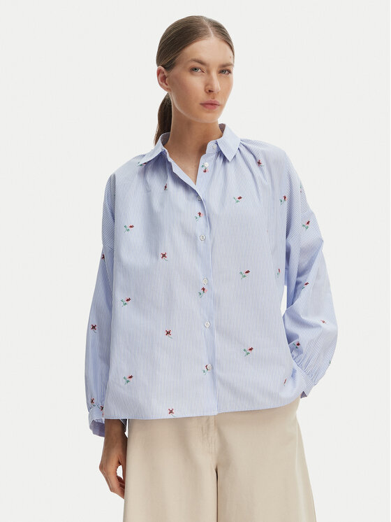 Weekend Max Mara Koszula Butterfly 2615111042 Błękitny Regular Fit