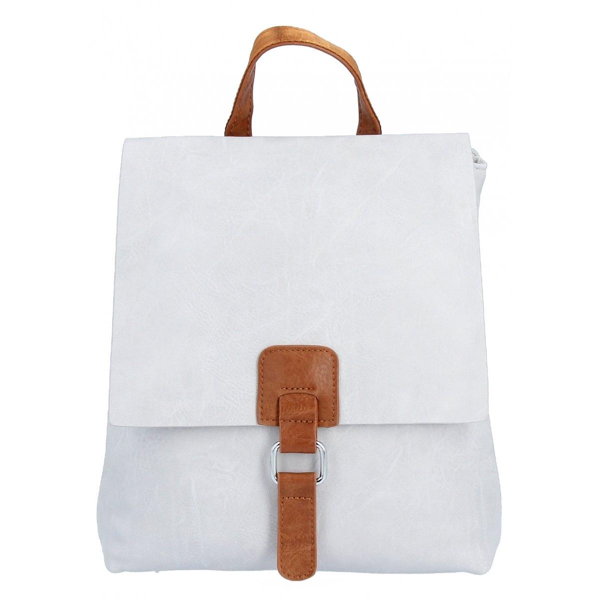 Stylowy Plecaczek Damski Vintage firmy Herisson 1202B419 Jasno Szary