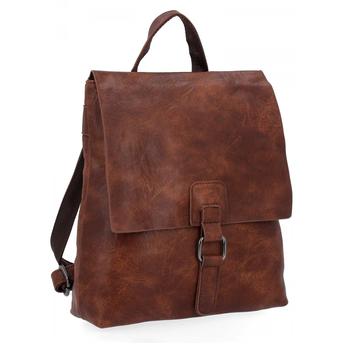 Stylowy Plecaczek Damski Vintage firmy Herisson 1202B419 Brązowy