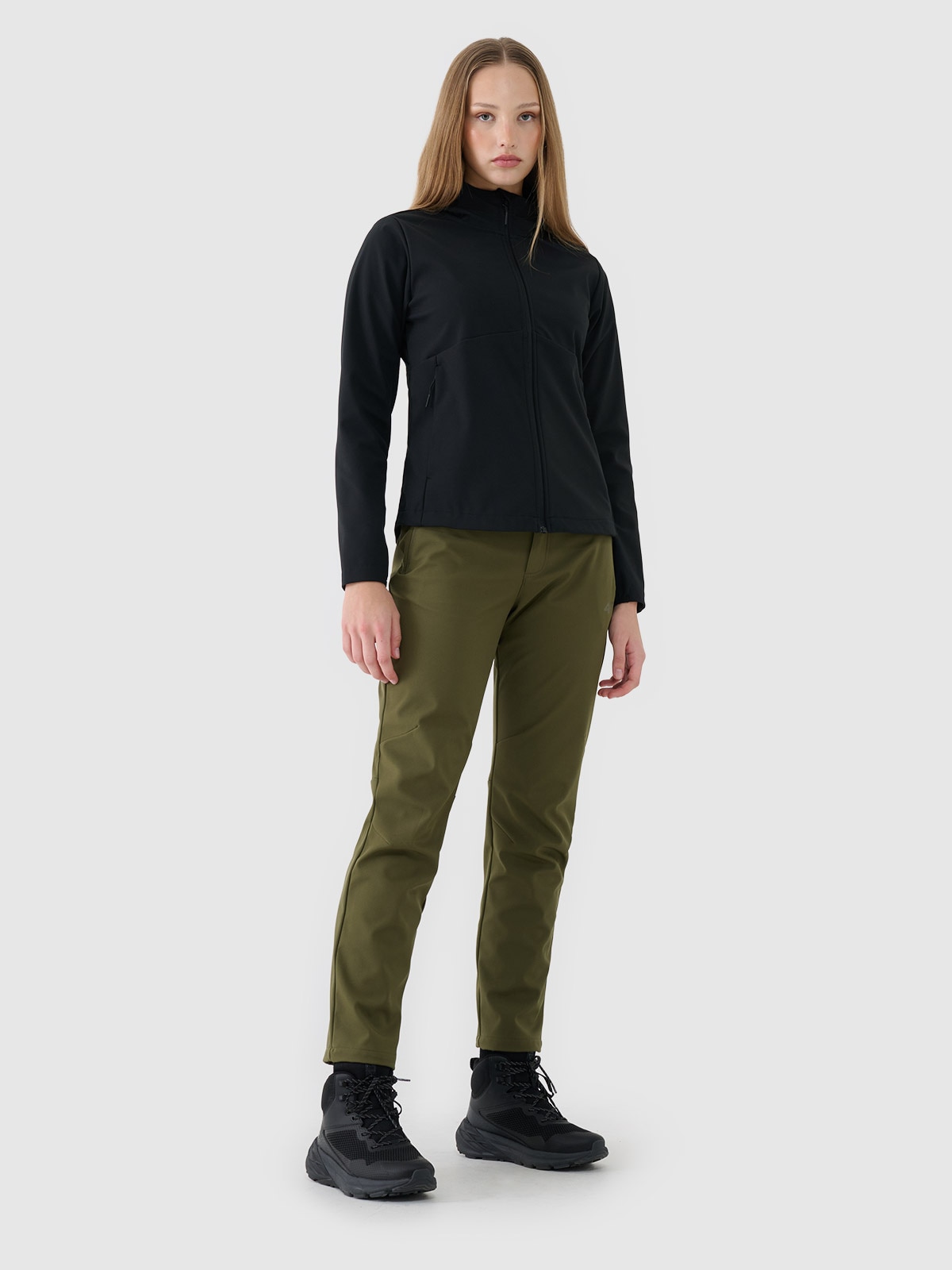 4F Wysokie buty trekkingowe SPEED HIKER z membraną damskie - czarne 37