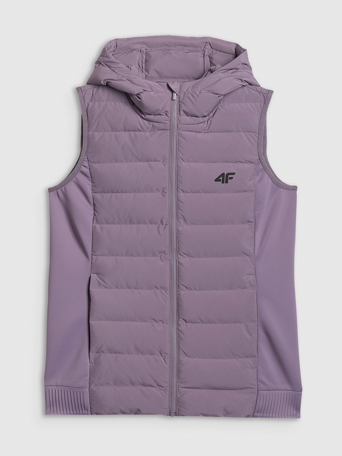 4F Bezrękawnik z wypełnieniem syntetycznym damski - fioletowy XXL