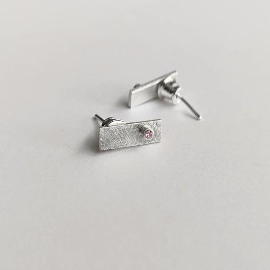 Kolczyki srebrne PROSTOKĄT