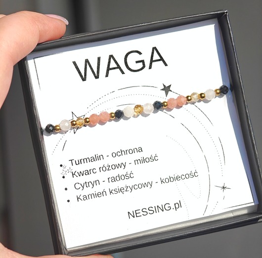 WAGA bransoletka zodiakalna na gumce