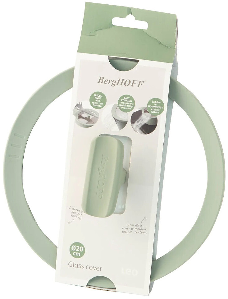 Pokrywka szklana Berghoff Leo Balance Sage 20 cm
