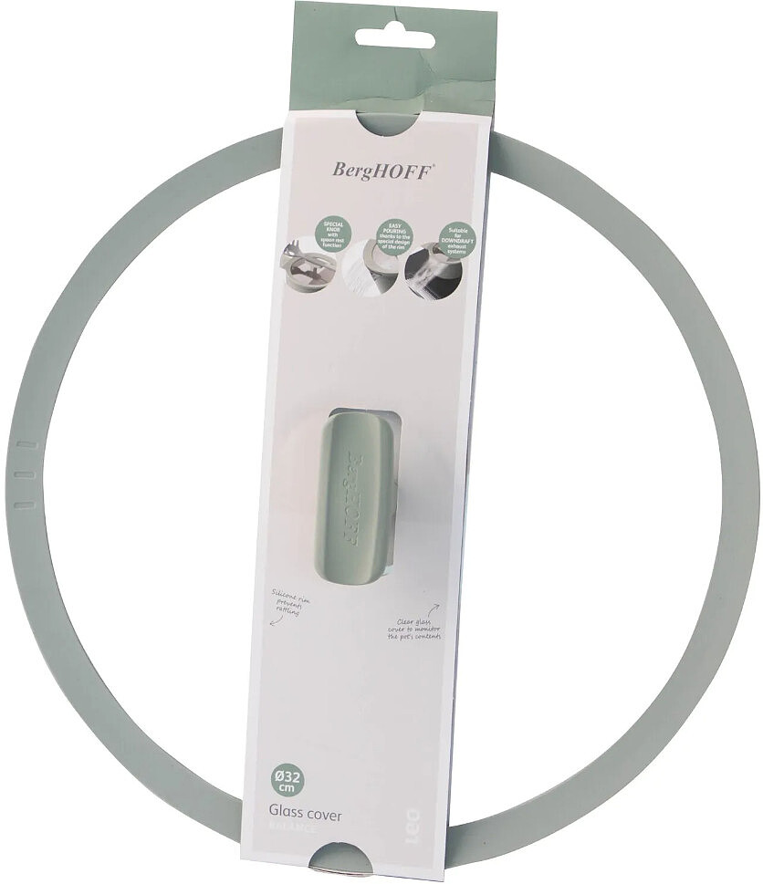 Pokrywka szklana Berghoff Leo Balance Sage 32 cm