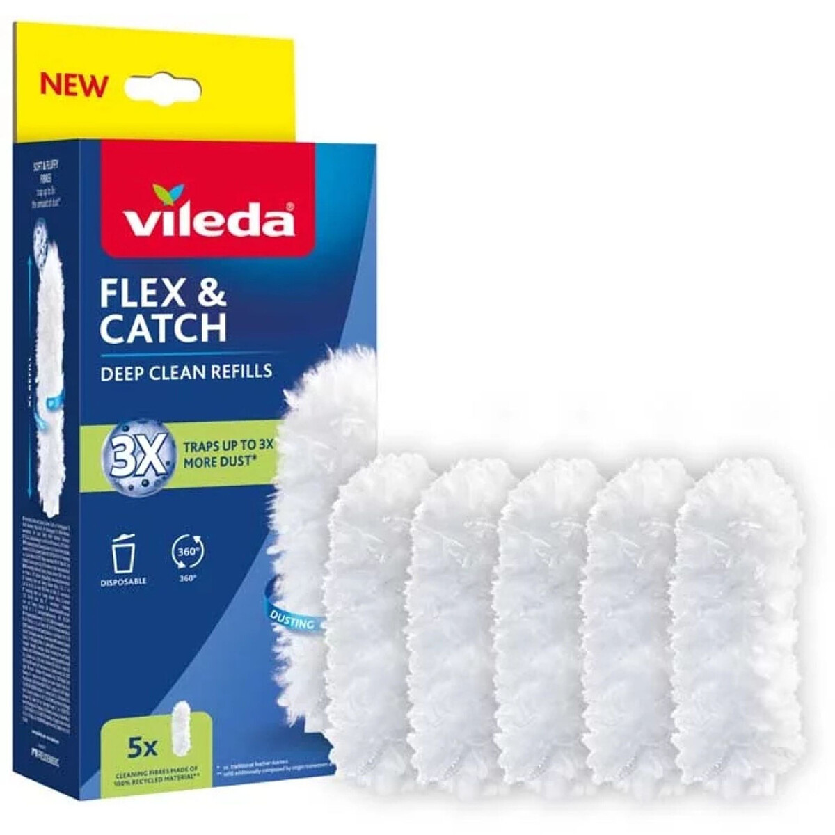 Wkłady do miotełki do kurzu Vileda Flex&Catch 5 szt.
