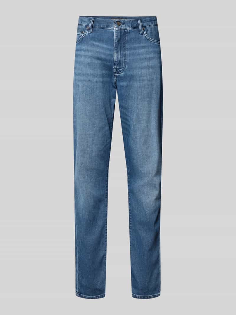 Jeansy o kroju regular fit model „Denton” z mieszanki bawełny