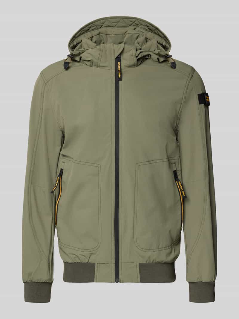 Kurtka z kapturem i kieszeniami na zamek błyskawiczny