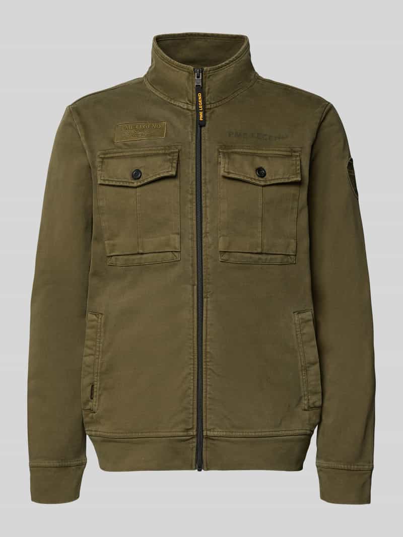 Kurtka ze stójką i kieszeniami na piersi