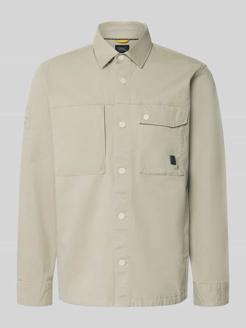 Koszula-kurtka w kroju regular fit z kieszeniami na piersi