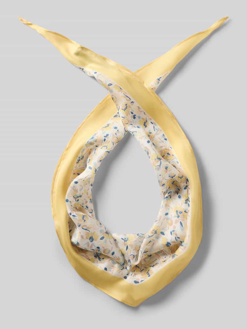 Chusta z czystego jedwabiu model 'FLORAL S DMD'