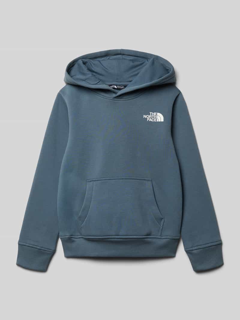 bluza z kapturem o kroju regular fit z nadrukiem z logo