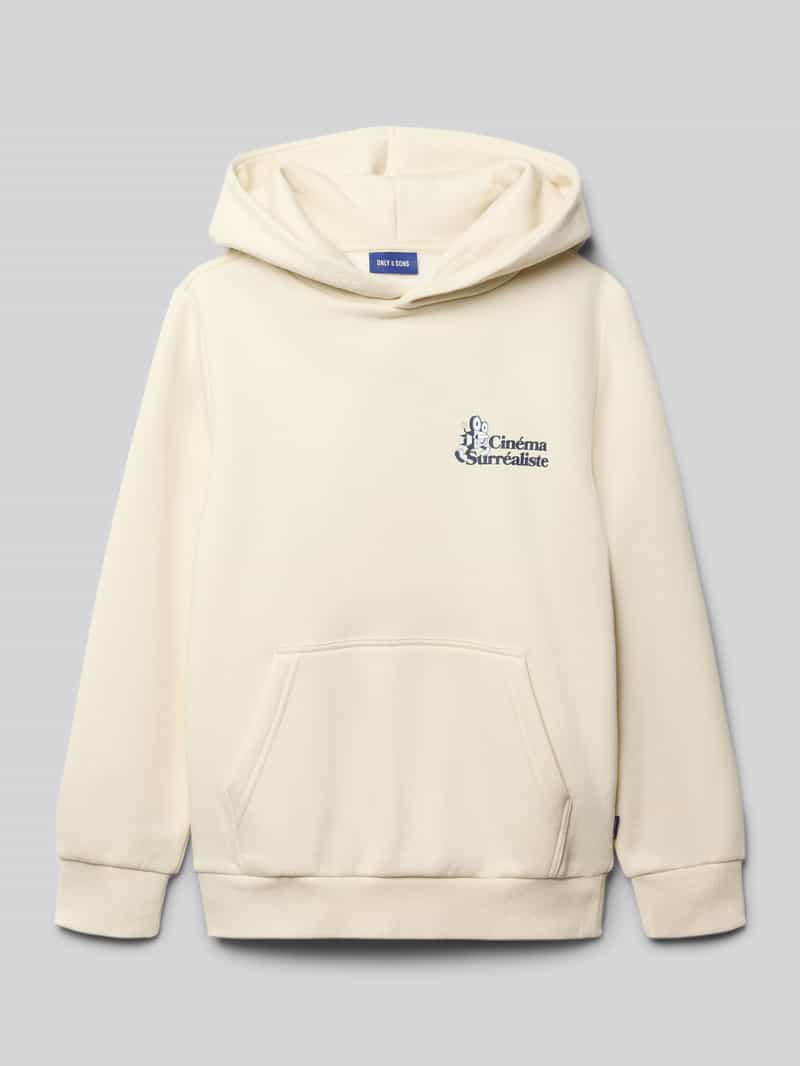 Bluza z kapturem o kroju regular fit z mieszanki bawełny model 'CERES'