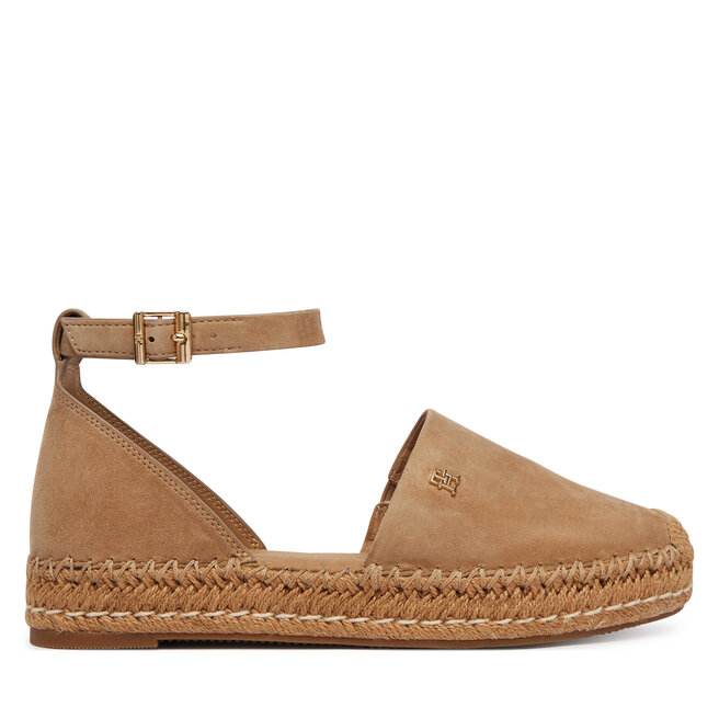 Espadryle Tommy Hilfiger Th Platform Espad Suede Strap FW0FW09144 Beżowy