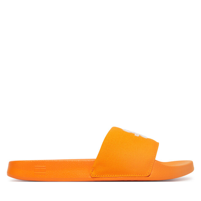 Klapki Tommy Hilfiger Th Script Pool Slide FW0FW09286 Pomarańczowy