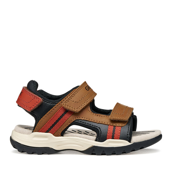 Sandały Geox Jr Borealis J450RA 015ME CD6N6 M Brązowy