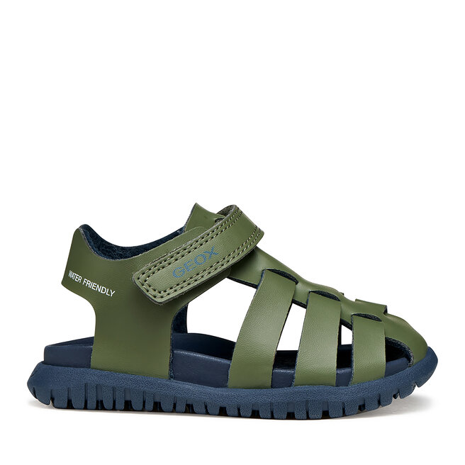 Sandały Geox B Sandal Fusbetto Bo B556AA 000BC CF3F4 Zielony
