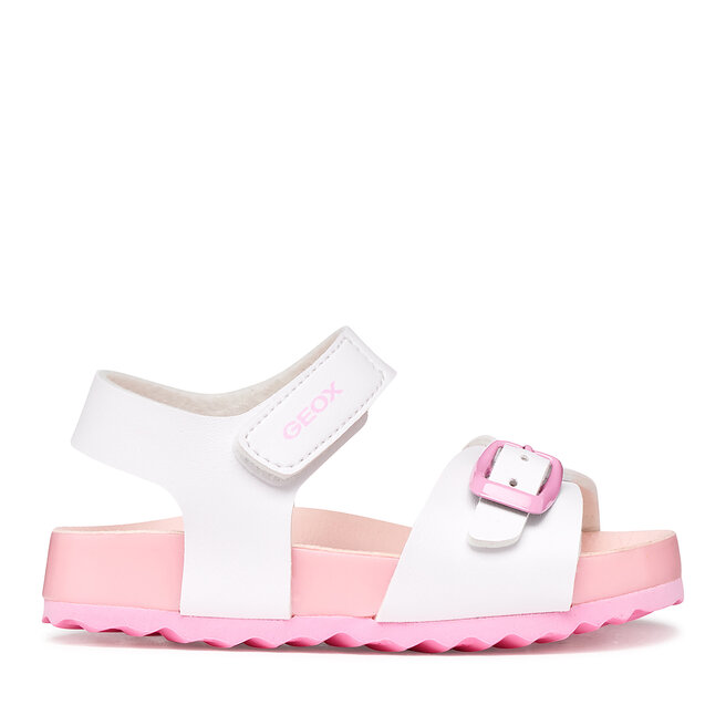 Sandały Geox B Sandal Chalki Girl B652RA 000BC C0406 S Biały