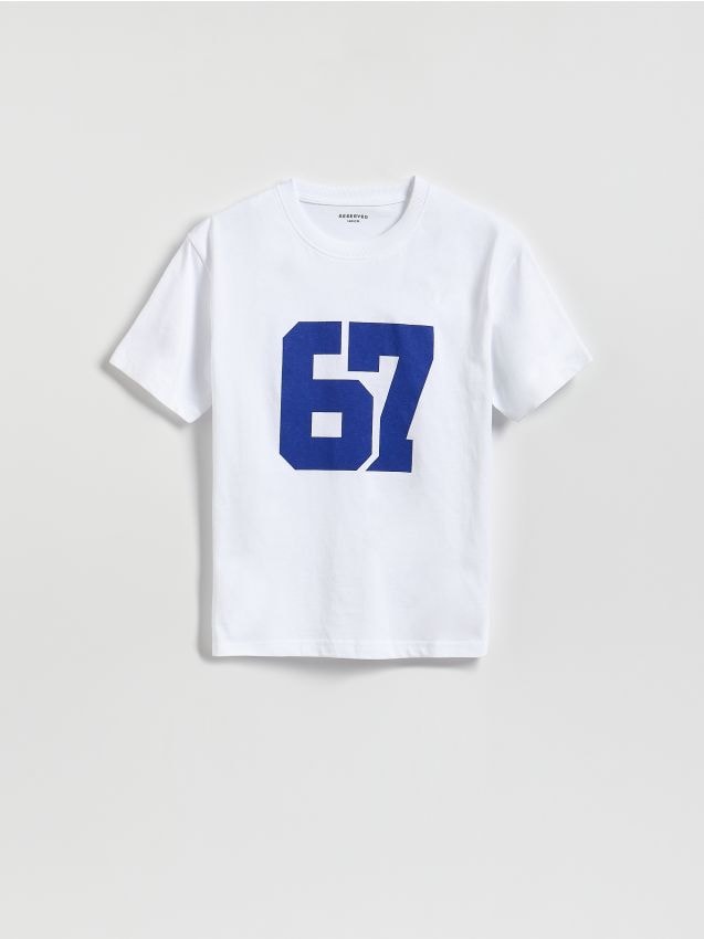 Reserved - T-shirt z nadrukiem - jasnoniebieski