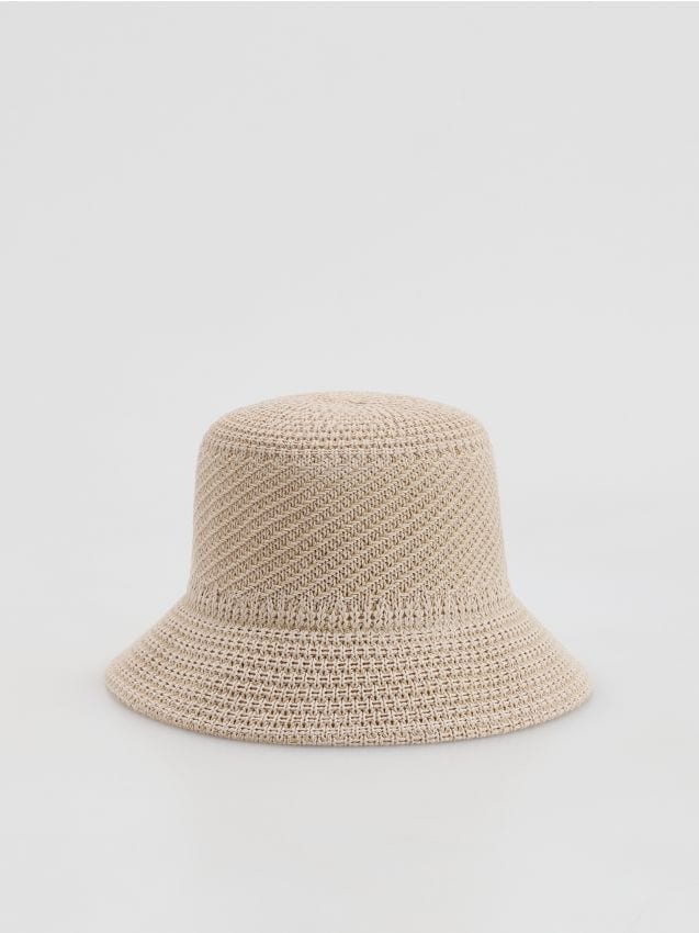 Reserved - Kapelusz bucket - kremowy