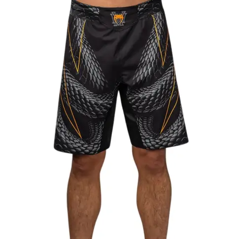 Venum Fightshorts Spodenki MMA Matupa Black/Grey/Gold