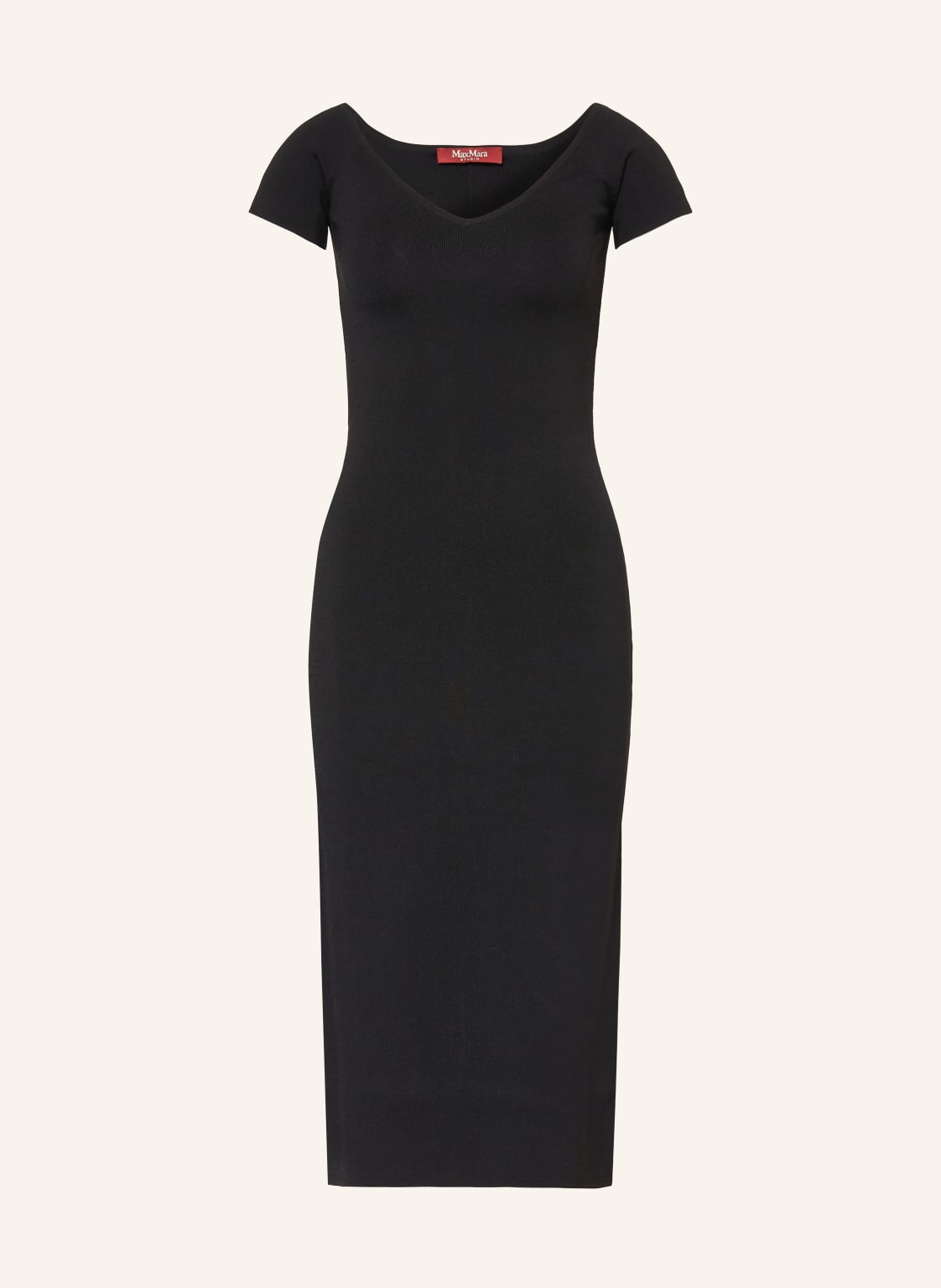 Max Mara Studio Sukienka Z Dzianiny Cabina schwarz