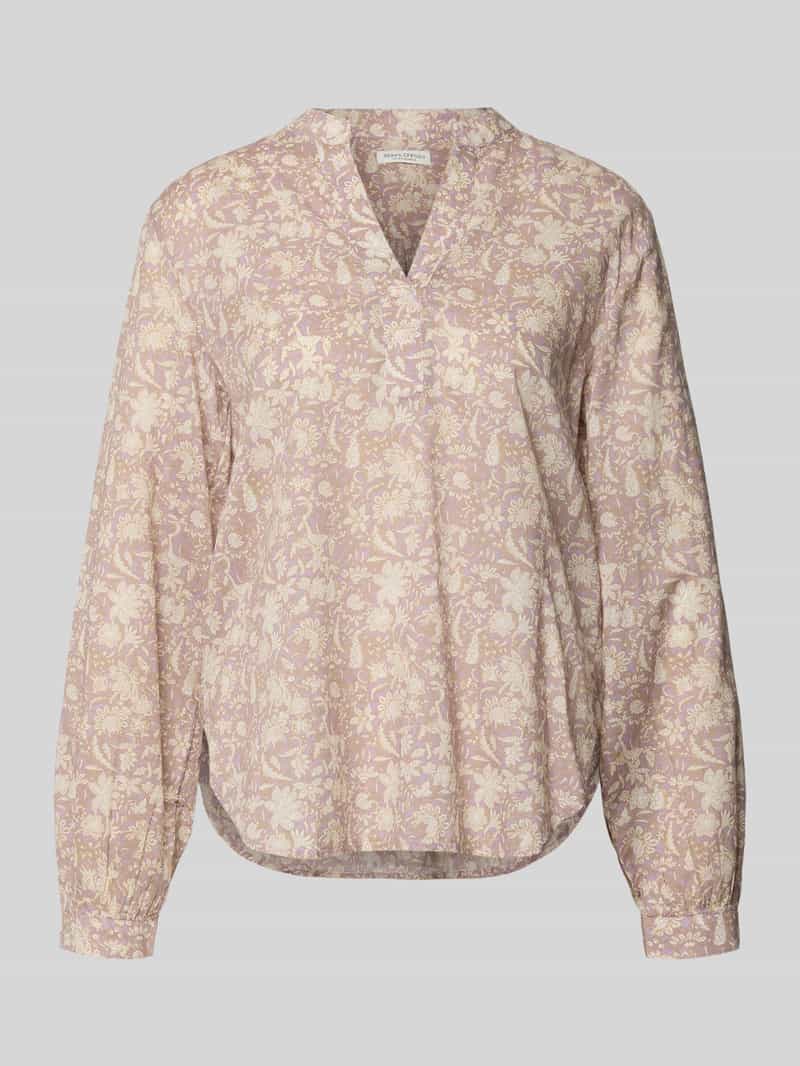 Bluzka z długim rękawem o kroju relaxed fit z czystej bawełny