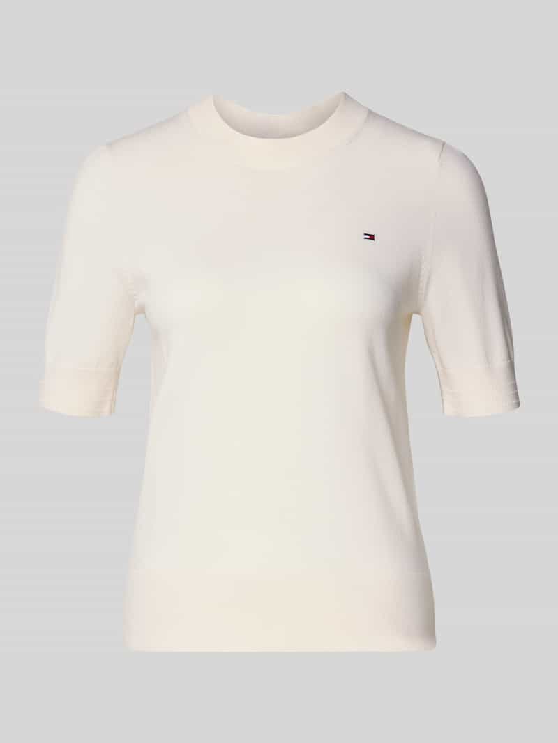 Sweter z dzianiny o kroju regular fit z mieszanki bawełny