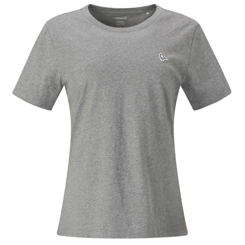 Koszulka damska Norrona /29 cotton viking patch T-shirt Rozmiar: S / Kolor: szary