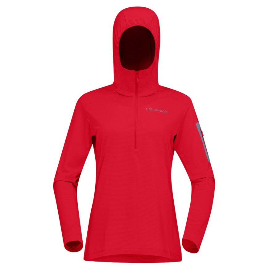 Bluza damska Norrona falketind warm1 Hood Rozmiar: M / Kolor: pomarańczowy