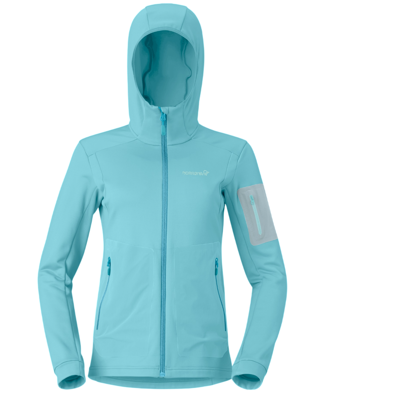 Bluza damska Norrona falketind warm2 stretch Hood Rozmiar: M / Kolor: niebieski