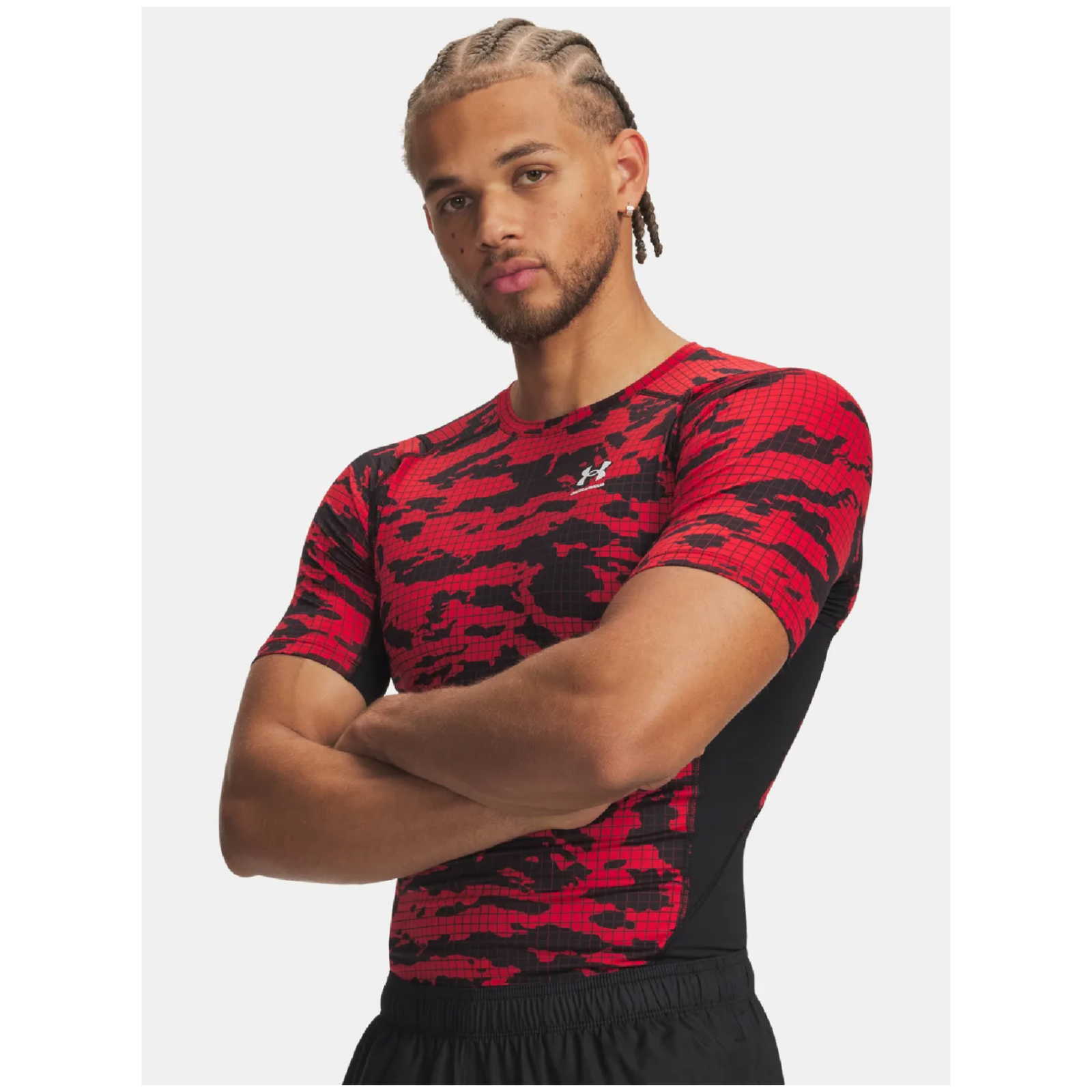 Koszulka męska Under Armour Hg Printed SS Rozmiar: XL / Kolor: czerwony