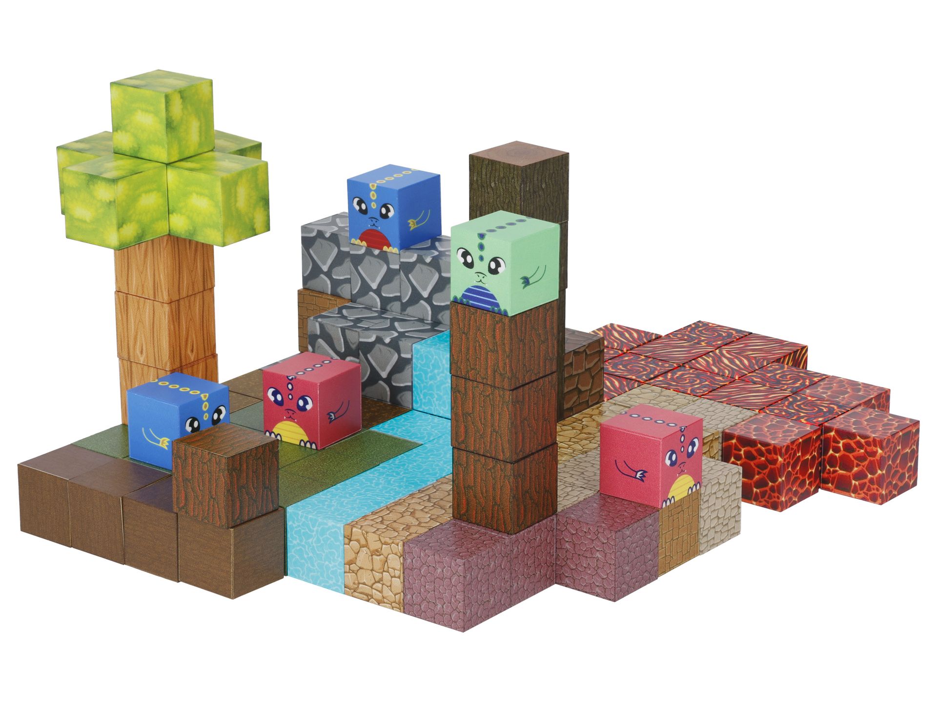 lupilu® Magnetyczne klocki, 100 elementów (Dinozaury)