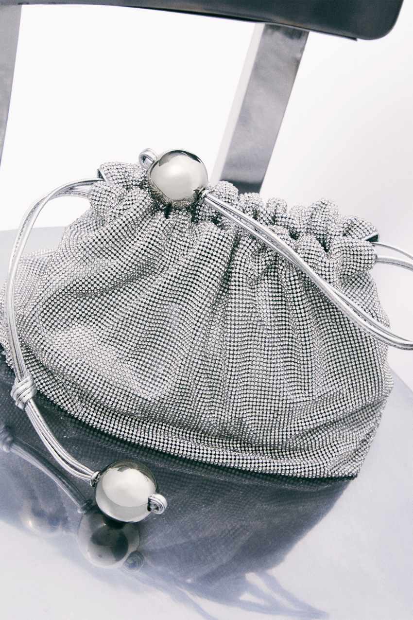 Mała Bubble Clutch z kryształkami