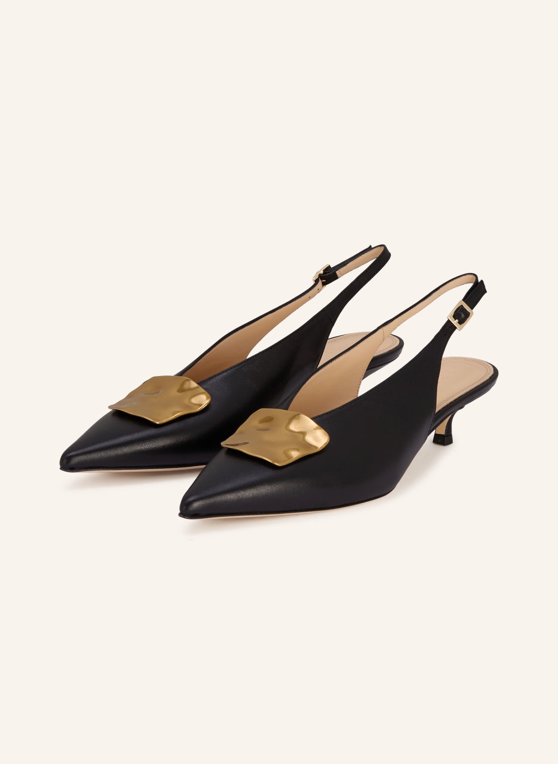 Prosperine Czółenka Typu Slingback schwarz