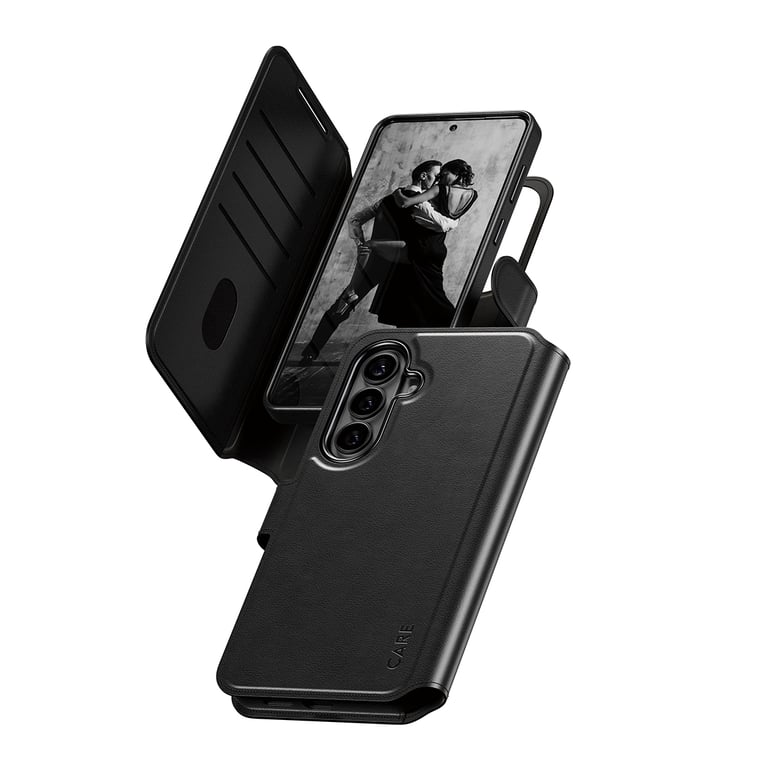 PanzerGlass CARE™ by ® Tango 2-in-1 Wallet Case w. Qi Samsung Galaxy S26+ pokrowiec na telefon komórkowy Przezroczysty