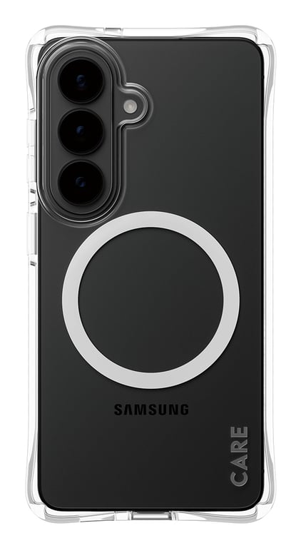 PanzerGlass CARE™ by ® Samba Case Transparent w. White Qi Samsung Galaxy S26 pokrowiec na telefon komórkowy 16 cm (6.3